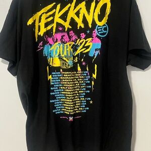 Electric Callboy Tekkno Tour 2023 Black T-Shirt Sz Large